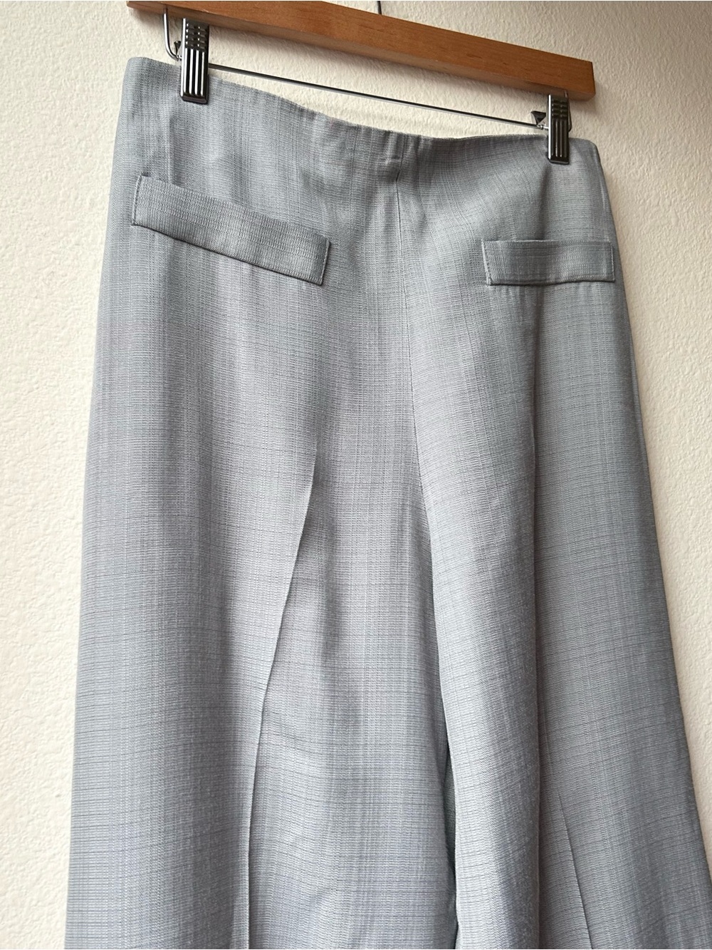 Sandro Grey Beha High Waisted Flared Leg Pants Sz 6 - Picture 5 of 16